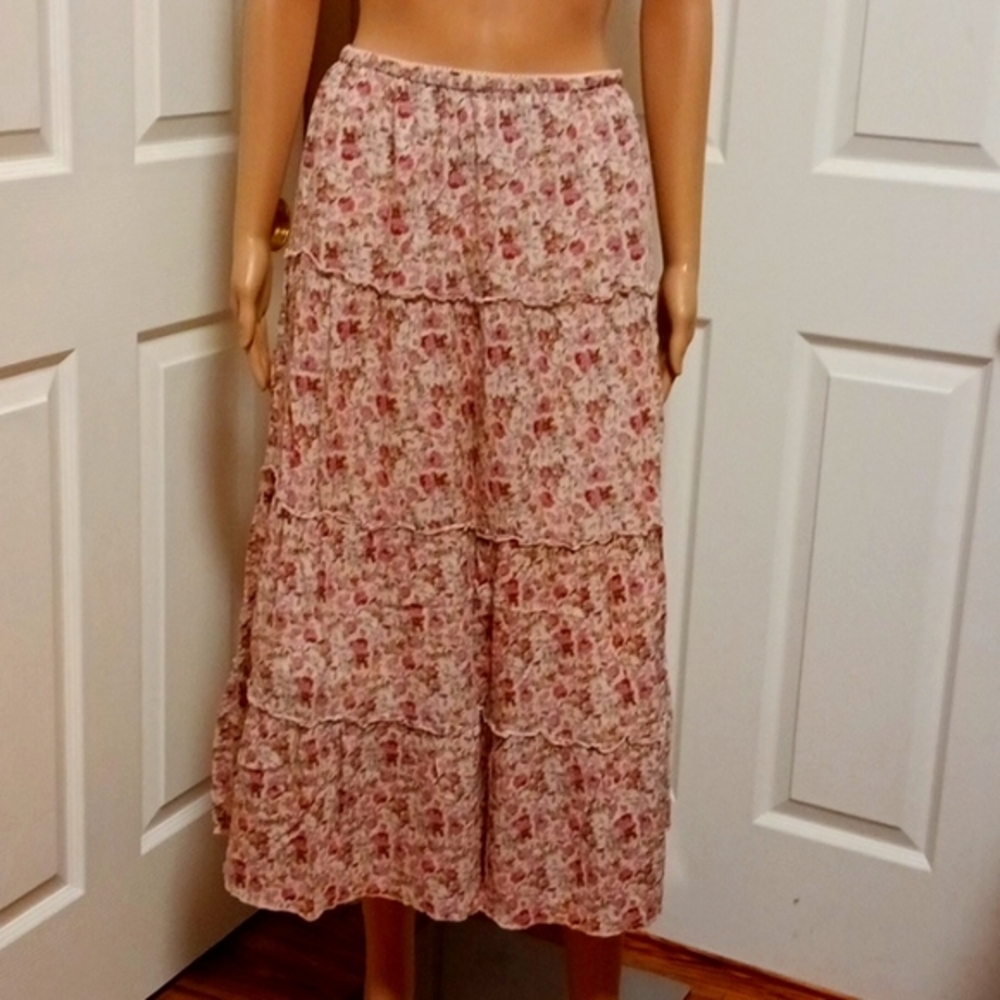 Aryeh Maxi Skirt 100% Cotton Size M